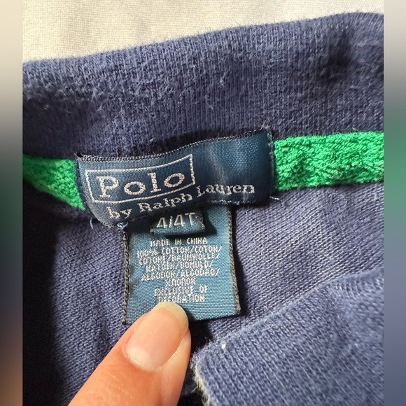 Polo Ralph Lauren Rare Big Pony Polo Shirt Short Sleeve White Boys Size 4T - Picture 3 of 6